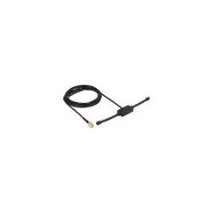 Delock ISM 433 MHz Antenne SMA Stecker 3 dBi omnidirektional starr schwarz Klebemontage