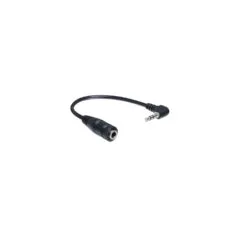Delock Kabel Audio Klinke 2.5 mm Stecker gewinkelt to 3.5 mm Buchse 3 Pin 14 cm