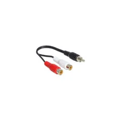 Delock Kabel Cinch 2 x Buchse to Cinch 1 x Stecker 0.2 m