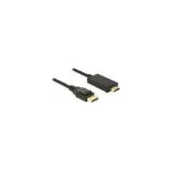 DELOCK Kabel Displayport 1.2 Stecker to High Speed HDMI-A Stecker Passiv 4K 5 m schwarz