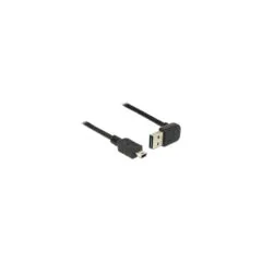 Delock Kabel EASY-USB 2.0 Typ-A Stecker gewinkelt oben unten to USB 2.0 Typ Mini-B Stecker 1 m
