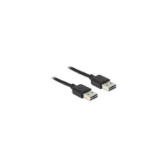 Delock Kabel EASY-USB 2.0 Typ-A Stecker to EASY-USB 2.0 Typ-A Stecker 3 m schwarz