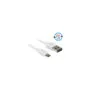 Delock Kabel EASY-USB 2.0 Typ-A Stecker to EASY-USB 2.0 Typ Micro-B Stecker 0.5 m weiß