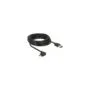 Delock Kabel EASY-USB 2.0 Typ-A Stecker to EASY-USB 2.0 Typ Micro-B Stecker gewinkelt links rechts 5 m schwarz