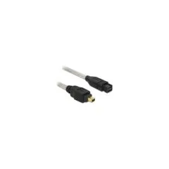 Delock Kabel FireWire 9 Pin Stecker to 4 Pin Stecker 1 m