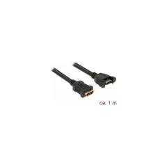 Delock Kabel HDMI-A Buchse to HDMI-A Buchse zum Einbau 4K 30 Hz 1 m