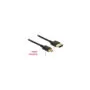 Delock Kabel High Speed HDMI mit Ethernet - HDMI-A Stecker to HDMI Mini-C Stecker 3D 4K 0.25 m Slim High Quality