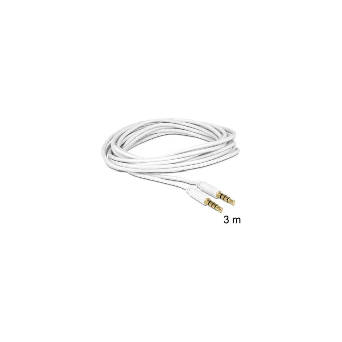 Delock Kabel Klinke 3.5 mm 4 Pin Stecker to Stecker 3 m — image 2
