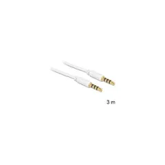 Delock Kabel Klinke 3.5 mm 4 Pin Stecker to Stecker 3 m