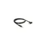 Delock Kabel Klinke 3.5 mm 4 Pin Stecker to Stecker gewinkelt 1 m schwarz