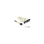 Delock Kabel Mini SAS HD SFF-8643 to 4 x SATA 7 Pin gewinkelt 0.5 m