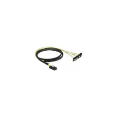 Delock Kabel Mini SAS SFF-8087 to 4 x SATA 7 Pin gewinkelt 1 m