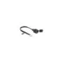 Delock Kabel RJ12 Stecker zu RJ12 Buchse mit Verschlusskappe 20 cm schwarz