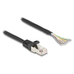 Delock Kabel RJ50 Stecker zu offenen Kabelenden S FTP 3 m schwarz