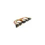 Delock Kabel SATA 15 Pin Strom Stecker mit Einrastfunktion to SATA 15 Pin Strom Buchse 2 x gerade 2 x unten 15 cm