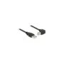 DELOCK Kabel USB 2.0 A Stecker to B Stecker gewinkelt 3m