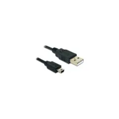 Delock Kabel USB 2.0-A Stecker to mini B 5-Pin Stecker 3 m