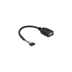 Delock Kabel USB 2.0 Pfostenbuchse 2.00 mm 5 Pin to USB 2.0 Typ-A Buchse 15 cm