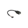 Delock Kabel USB 2.0 Pfostenbuchse 2.00 mm 5 Pin to USB 2.0 Typ-A Buchse 15 cm