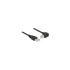 DELOCK Kabel USB 2.0 Typ-A Stecker to USB 2.0 Typ-B Stecker gewinkelt 5m schwarz