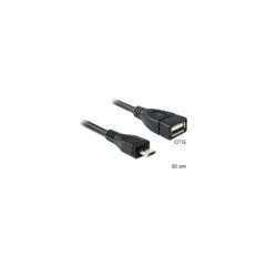 Delock Kabel USB micro-B Stecker to USB 2.0-A Buchse OTG 50 cm