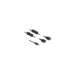 Delock Kabel USB Typ-A Stecker zu 2 x USB Typ-A Buchse mit Schalter 1 m