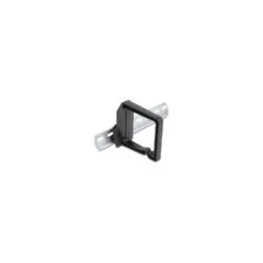 Delock Kabelbügel 70 x 70 mm mit Montageplatte zur Hutschienenbefestigung schwarz