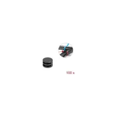 Delock Kabelbinder Befestigungskupplung D 12 x H 8 mm 90° drehbar schwarz 100 Stück