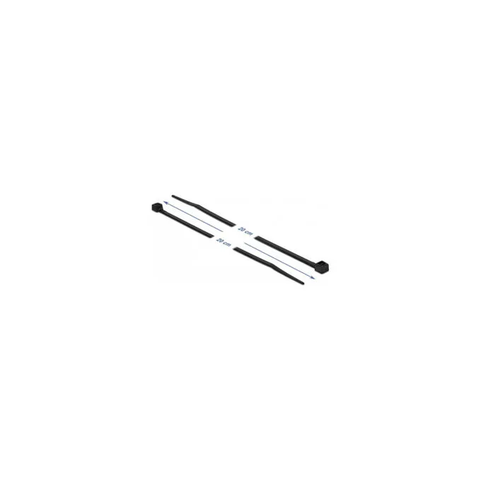 Delock Kabelbinder hitzebeständig L 200 x B 3.6 mm schwarz 100 Stück — image 2