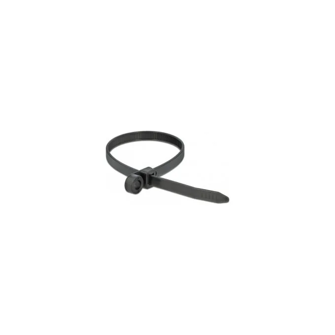 Delock Kabelbinder mit Befestigungsöse L 400 x B 7.6 mm schwarz 10 Stück — image 3