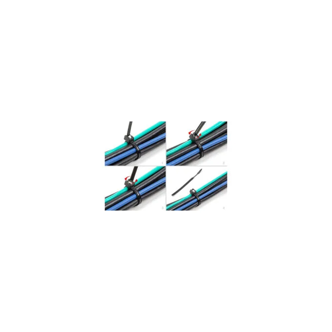 Delock Kabelbinder selbstschneidend L 280 x B 4.8 mm 50 Stück schwarz — image 2