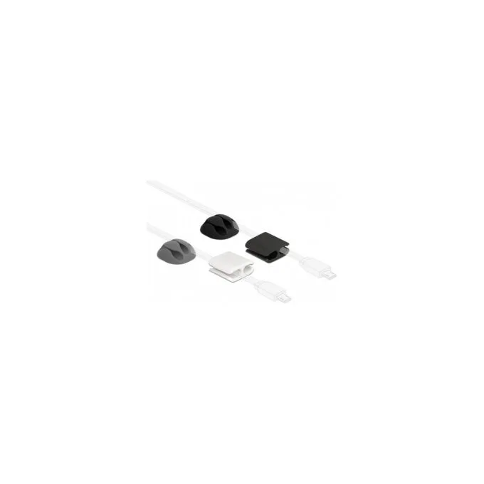 Delock Kabelhalter und Kabelclip Set 4 Stück — image 2