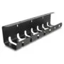 Delock Kabelhalterung für Untertischmontage schwarz 2er Set
