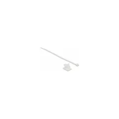Delock Kabelklemme 25 x 18 mm mit Kabelbinder L 200 x B 3.6 mm weiß