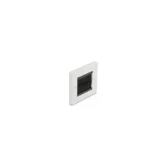 Delock Kabelmanagement Abdeckblende 86 x 86 mm mit schwarzen Bürstenstreifen