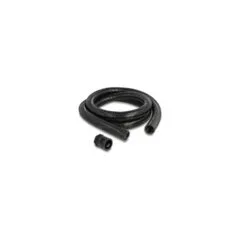Delock Kabelschutzschlauch 2 m x 28.5 mm mit 2 x PG21 Schlauchverschraubung Set schwarz