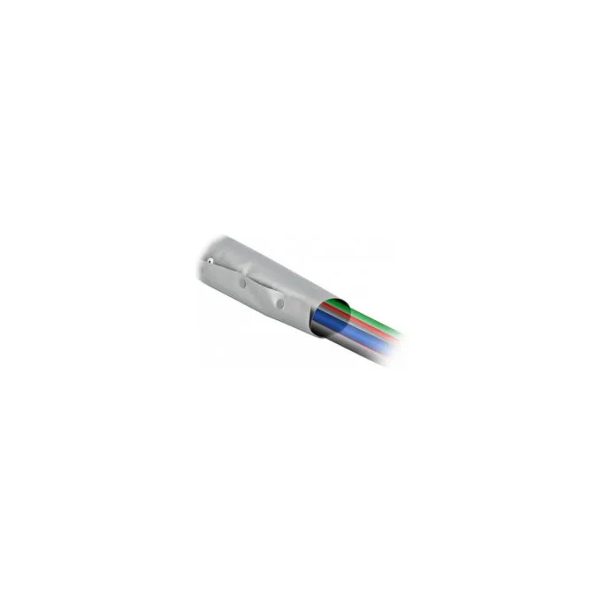 Delock Kabelschutzschlauch mit Knopfverschluss hitzebeständig 2 m x 50 mm grau schwarz — image 3