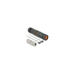Delock Kabelverbinder LSA zu LSA Cat.6A IP68 wasserfest schwarz