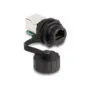 Delock Kabelverbinder RJ50 Buchse zu RJ50 Buchse zum Einbau mit Verschlusskappe IP68 staub- und wasserdicht schwarz