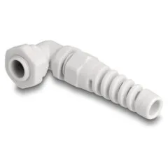 Delock Kabelverschraubung mit Zugentlastung 90° gewinkelt PG7 grau