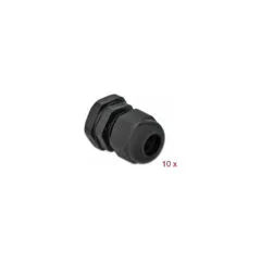 Delock Kabelverschraubung PG11 10 Stück schwarz