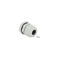Delock Kabelverschraubung PG13.5 10 Stück grau