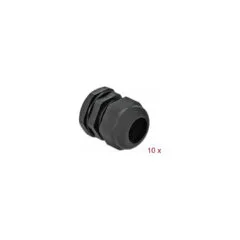 Delock Kabelverschraubung PG25 10 Stück schwarz