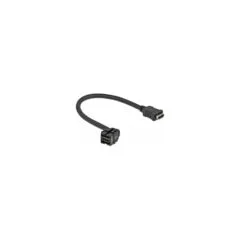 Delock Keystone Modul HDMI Buchse 250° to HDMI Buchse mit Kabel schwarz
