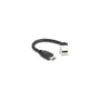 Delock Keystone Modul Kabel HDMI Stecker zu Buchse 45° gewinkelt 8K 60 Hz 20 cm schwarz