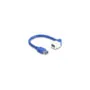 Delock Keystone Modul Kabel USB 5 Gbps Typ-A Buchse zu USB Typ-A Buchse 90° gewinkelt 20 cm blau