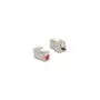 Delock Keystone Modul RJ45 Buchse zu LSA Cat.6A werkzeugfrei mit roter Staubschutzkappe