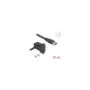 Delock Keystone Modul USB 5 Gbps Typ-A Einbaubuchse 45° gewinkelt zu Typ-A Stecker mit 30 cm Kabel schwarz
