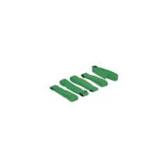 Delock Klett-Kabelbinder L 300 mm x B 20 mm 5 Stück mit Schlaufe grün