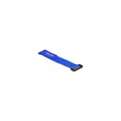 Delock Klett-Kabelbinder mit Schlaufe L 190 x B 25 mm blau 5 Stück